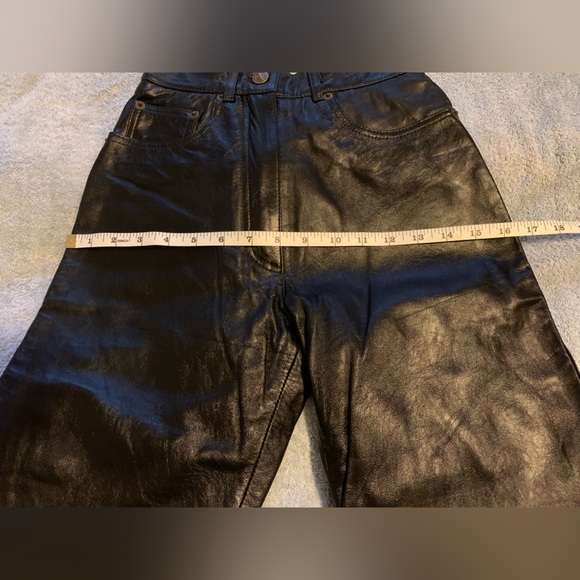Real Leather Pants NWOT - Picture 5 of 9